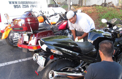 motorcycle mobile detail